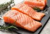 Fresh Raw Salmon And Ingredients For Marinade On Light Grey Table, Closeup