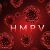 Hmpv Virus In Red Alarming Color With Floating Shapes And Typography. Human Metapneumovirus Concept Design Backdrop