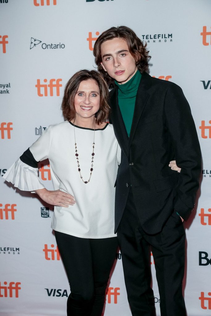 Timothée Chalamet és édesanyja