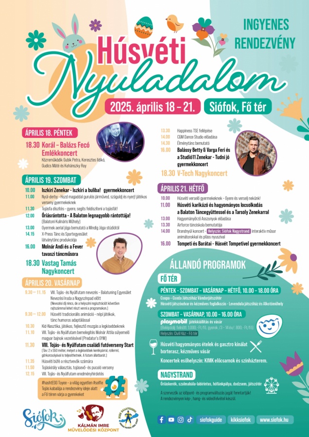 5 hely, ahová érdemes elutazni húsvétkor – Ide menj, ha unod a fővárost! 1 A Húsvéti Nyuladalom számos programmal vár! / Kép forrása: siofok.hu