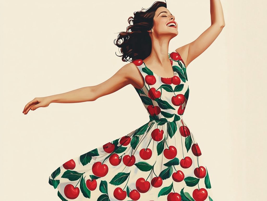 A divatvilág idei kedvence: a cseresznye minta 1 U1637156832 Cherry Patterned Dress On A Cheerful Woman Ar 4 95e14ada D0b7 4819 9ae5 6b151da1a2b6 3