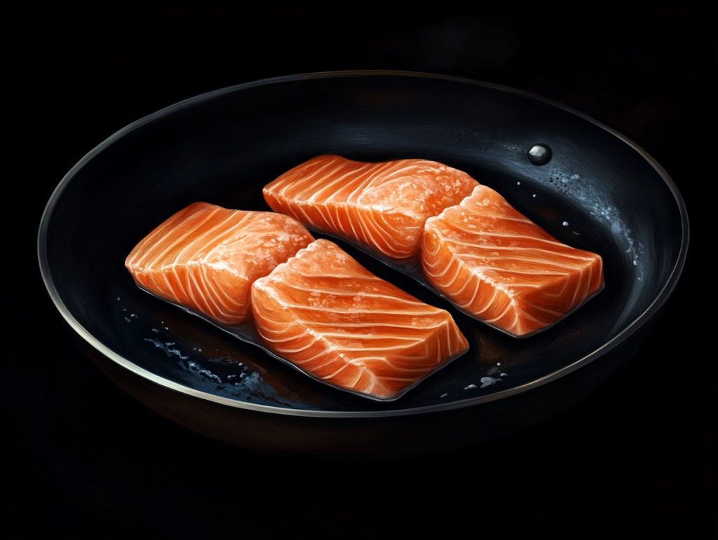 u1637156832 realistic photo of salmon meat in the pan ar 43 b1a7c099 a819 4510 a9e4 9f6b79973425 1