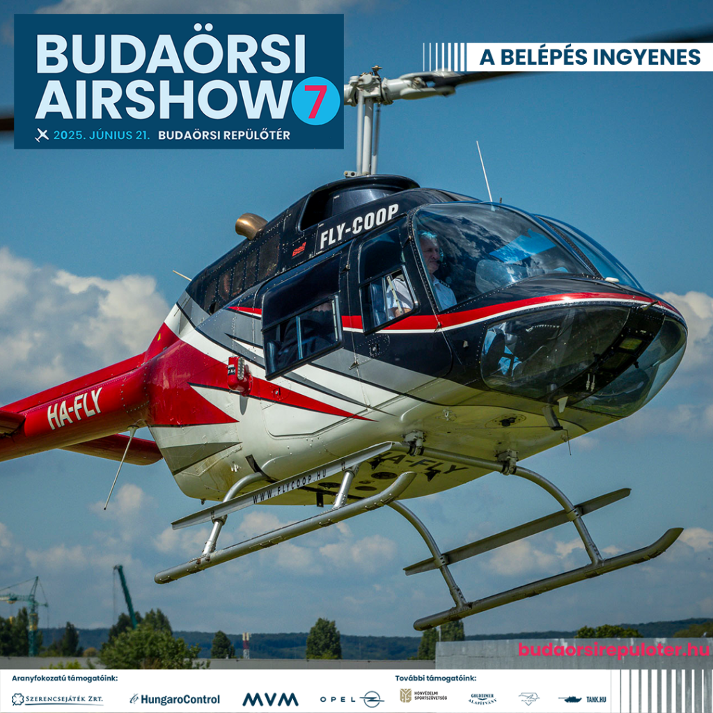 Készen állsz a felszállásra? Budaörsi Airshow június 21-én! (x) 1 Budaörsi Airshow 2025