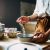 Healthy Homemade Breakfast Being Prepared By Woman
