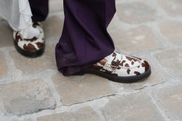 Cow-print cipő