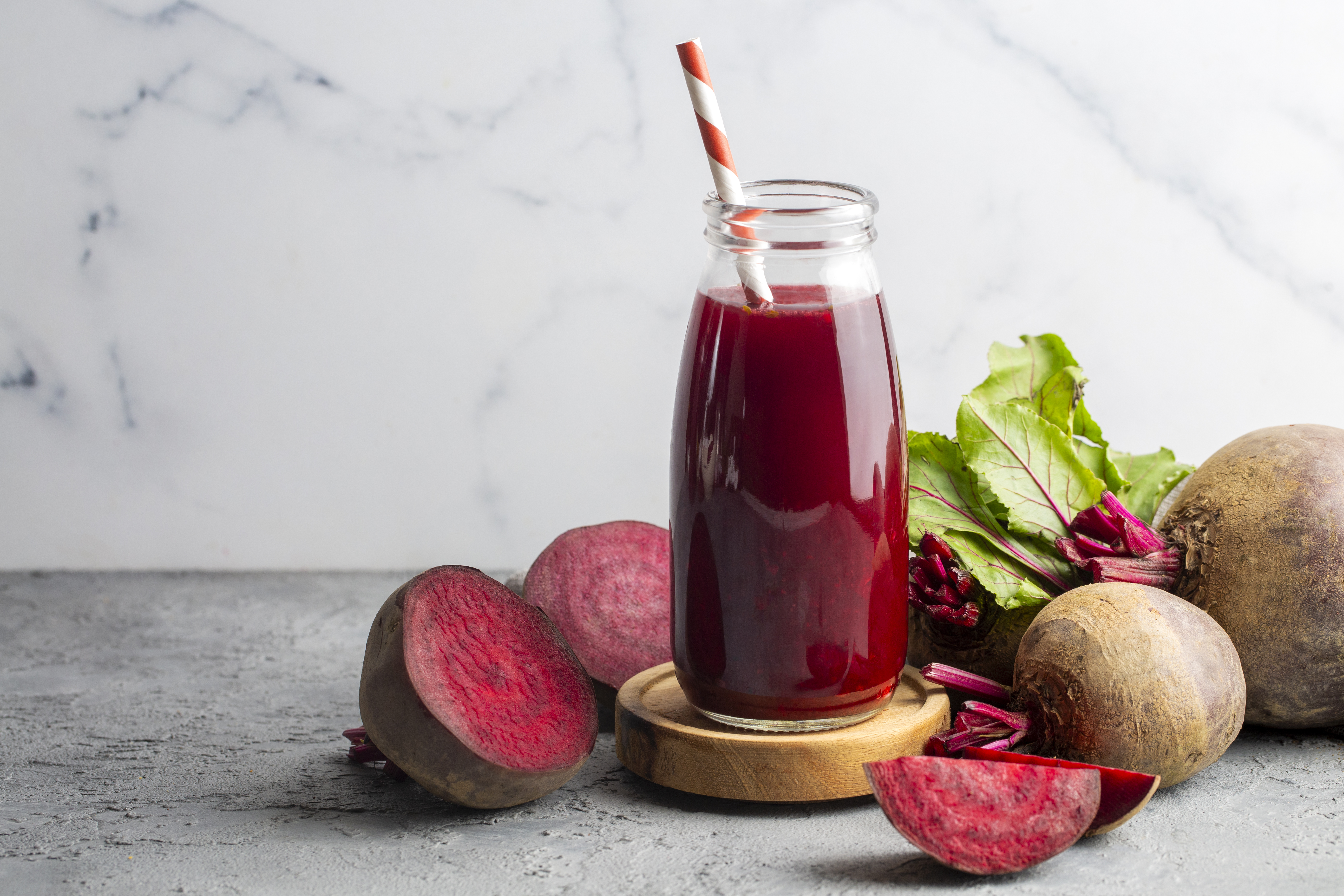 Glass Of Fresh Beetroot Juice With Vegetables Beetroot Smoothie