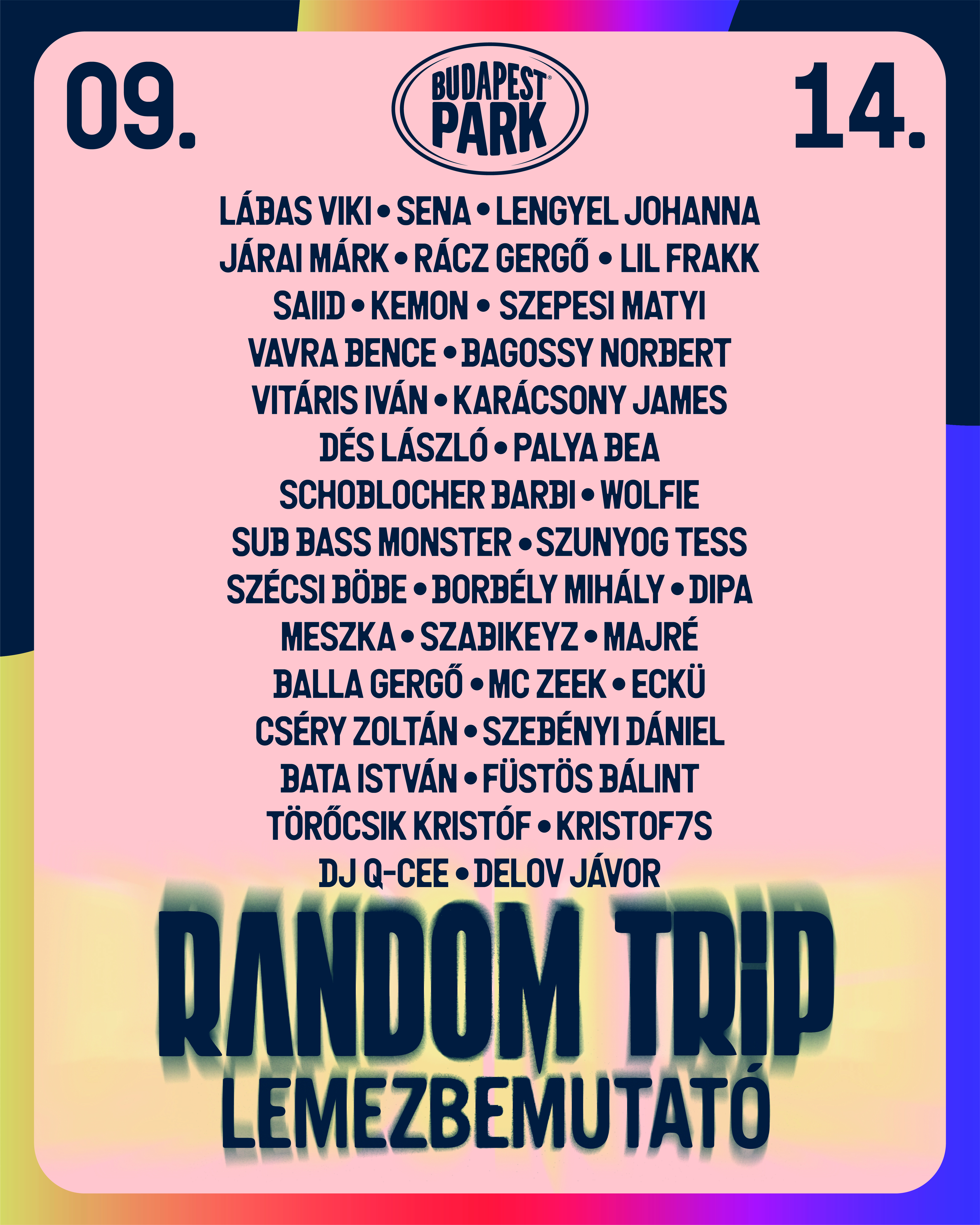Generációk és műfajok közös nyelve egy lemezen: Random Trip – Zenehíd² (x) 1 Rt Park Mindenki