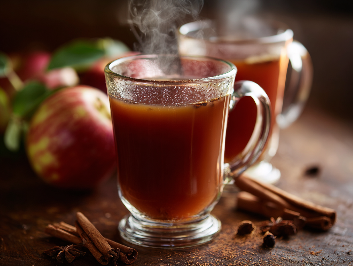 Forró almás-fahéjas cider