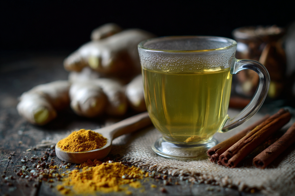 A reggeli ital, ami beindítja a testedet: gyömbér, zöld tea, kurkuma és fahéj egy csodás keverékben 1 reggeli ital