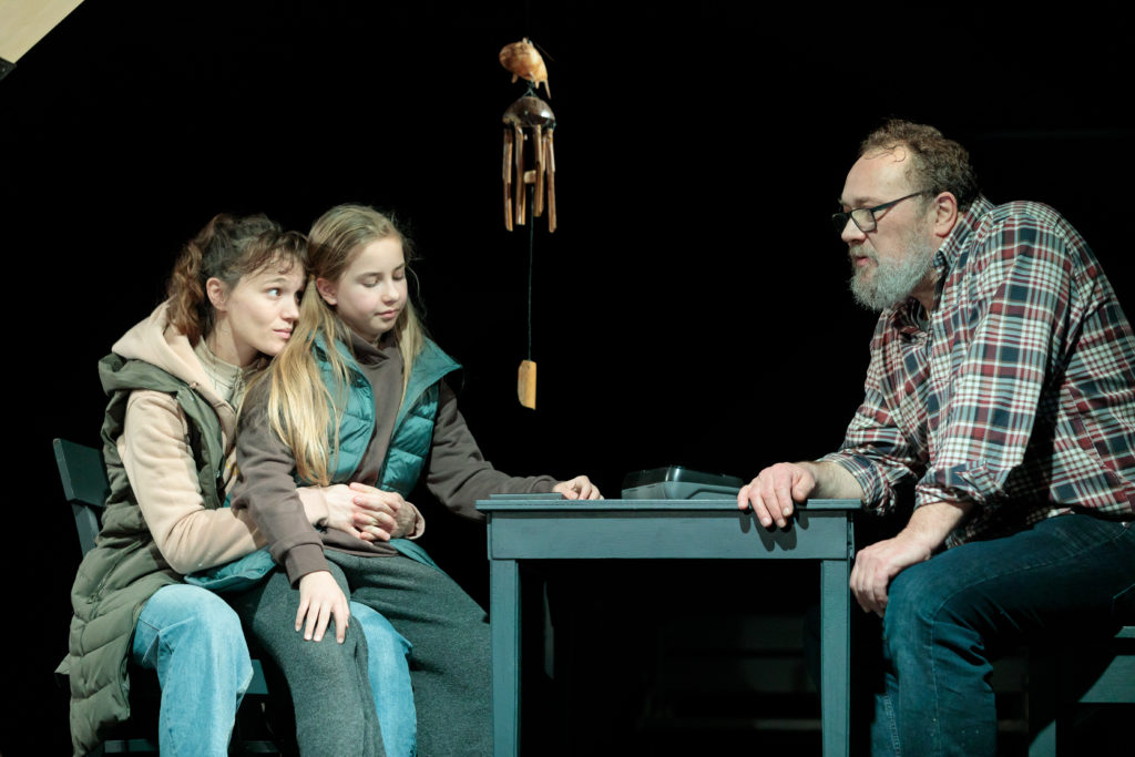 Mészáros Blanka az Én, Daniel Blake című darabban / Kép forrása: Radnóti Színház / Dömölky Dániel