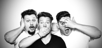 A YouTuro ifjú titánjai: Borbély Richárd, Varga Ádám és Urbán Richárd / Kép forrása: YouTuro / Gálos Viktor