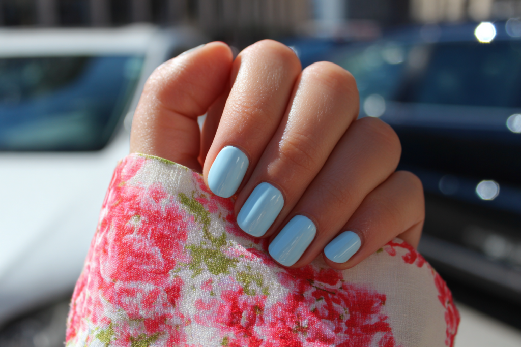 Az óceán manikűr lesz a nyár legmenőbb trendje 3 kék manikűr köröm