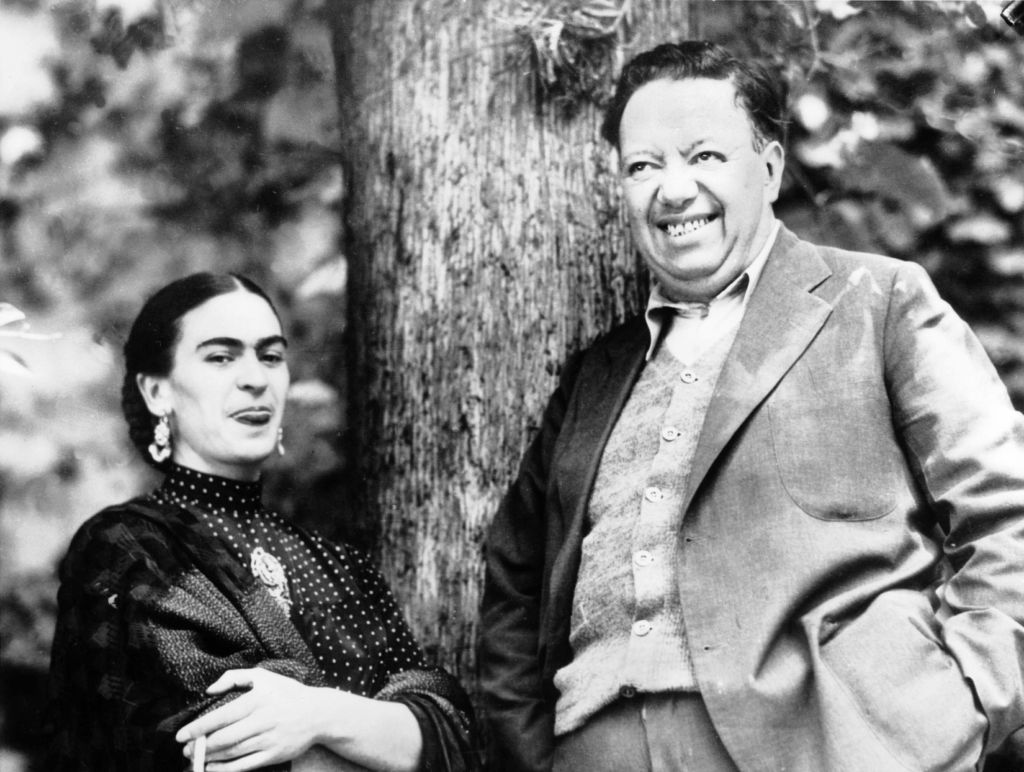 The Spouses And Painters Diego Rivera And Frida Kahlo In Mexico