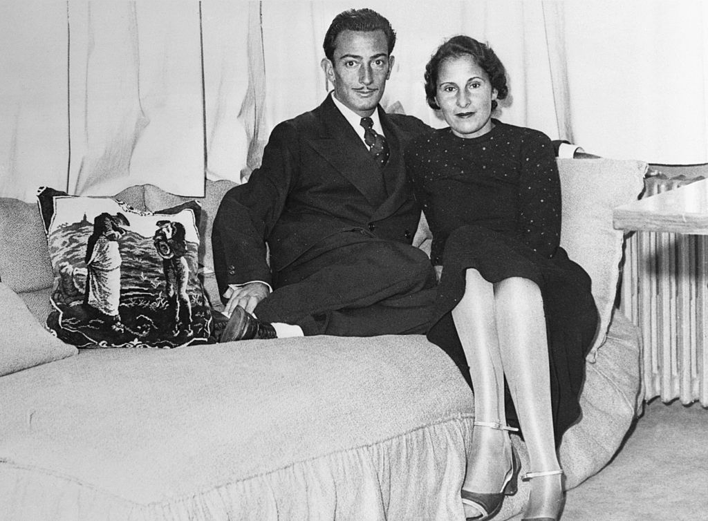 Salvador Dali And Gala Eluard In Dali's Studio